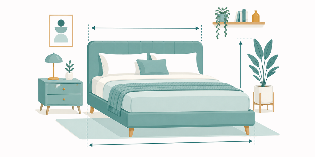 Queen Bed Dimensions: The Mattress Size, Frame Footprint, & Room Requirements