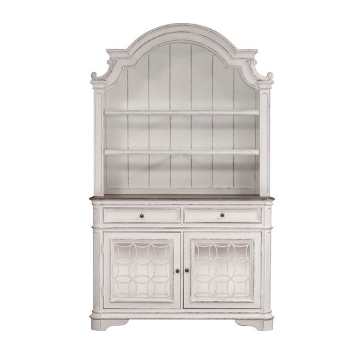 Liberty Furniture Magnolia Manor Antique White Hutch Chest