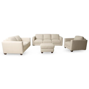 Hudsons Furniture Shilo Leather Sofa in Oslo Pebble