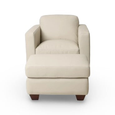 Hudsons Furniture Shilo Leather Chair in Oslo Pebble