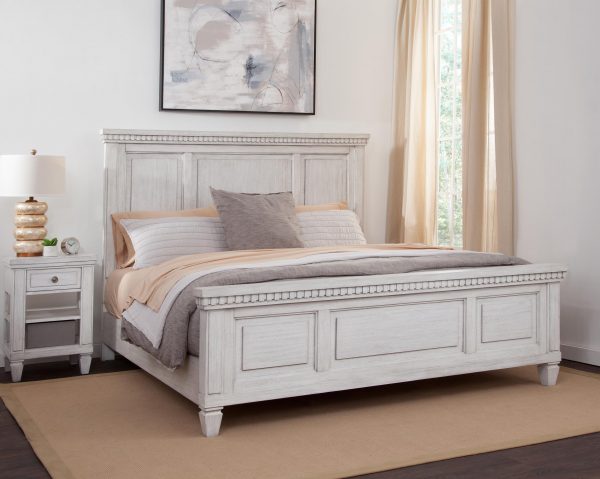 American Woodcrafters King Panel Bed Salter Path