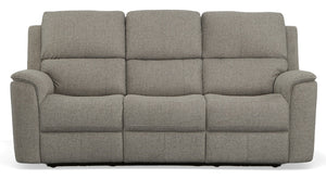 Flexsteel Henry Fog Zero Gravity Fabric Triple Power Reclining Sofa