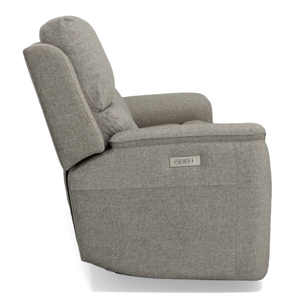 Flexsteel Henry Fog Zero Gravity Fabric Triple Power Reclining Sofa