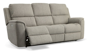Flexsteel Henry Fog Zero Gravity Fabric Triple Power Reclining Sofa