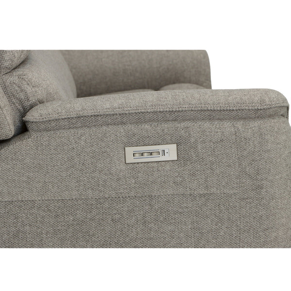 Flexsteel Henry Fog Zero Gravity Fabric Triple Power Reclining Sofa