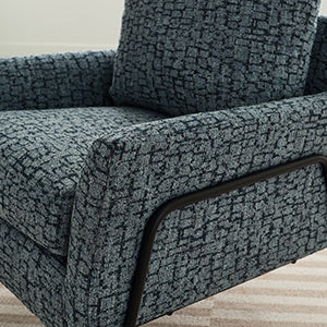 Best Home Morely Denim Modern Styled Chair