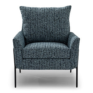 Best Home Morely Denim Modern Styled Chair