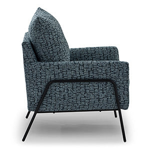 Best Home Morely Denim Modern Styled Chair