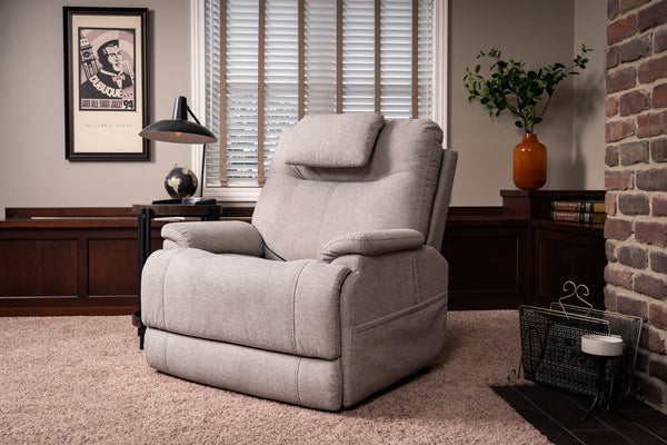 Flexsteel Zero Gravity Zecliner Model 1 Fabric Power Sleep Recliner with Power Headrest & Lumbar in Dove
