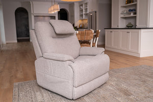 Flexsteel Zero Gravity Zecliner Model 1 Fabric Power Sleep Recliner with Power Headrest & Lumbar in Dove