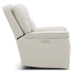 Moto Motion Harmony Recliner with Home Theater & Multi Media & Air Massage, 3-Zone Heating & Zero Gravity In Sorrento Dove Leather