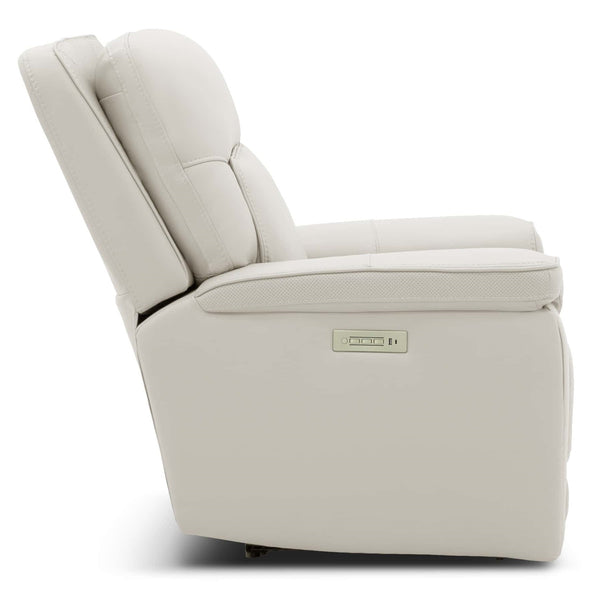 Moto Motion Harmony Recliner with Home Theater & Multi Media & Air Massage, 3-Zone Heating & Zero Gravity In Sorrento Dove Leather
