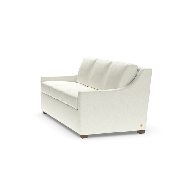 American Leather Perry Comfort Sleeper Queen Plus Size 3-Seat Sofa in Handwoven Beige