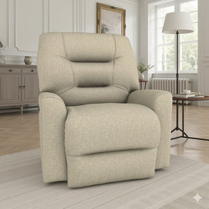 Best Chair Nika Manual Fabric Rocker Recliner in Cappucino
