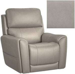 Carter Dove Fabric Power Lift Recliner with Power Headrest, Lumbar, Heat & Massage
