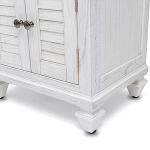 Seawinds Surfside 1-Drawer 2-Door Nightstand with Weathered White Finish