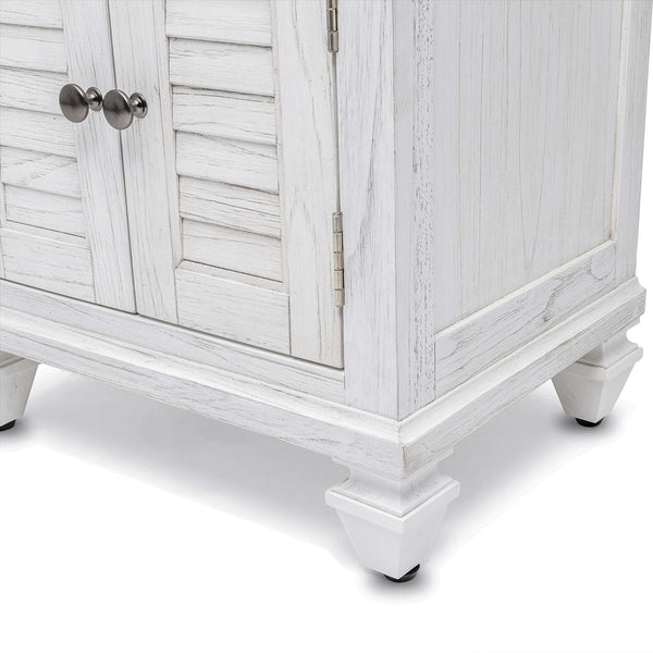 Seawinds Surfside 1-Drawer 2-Door Nightstand with Weathered White Finish