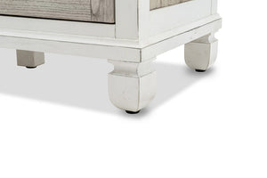 Seawinds Islamorada Clean White & Grey 6-Drawer 2-Door Dresser