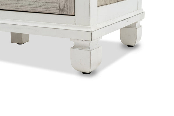 Seawinds Islamorada Clean White & Grey 6-Drawer 2-Door Dresser