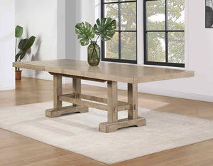 Steve Silver Napa 5-Piece 72-108-Inch Dining Table & 4 Side Chairs Set In Weathered Sand