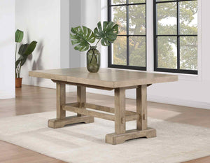 Steve Silver Napa 5-Piece 72-108-Inch Dining Table & 4 Side Chairs Set In Weathered Sand