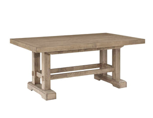 Steve Silver Napa 5-Piece 72-108-Inch Dining Table & 4 Side Chairs Set In Weathered Sand