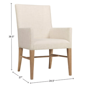 Hooker Furniture Driftwood Upholstered Arm Chair in Buckboard