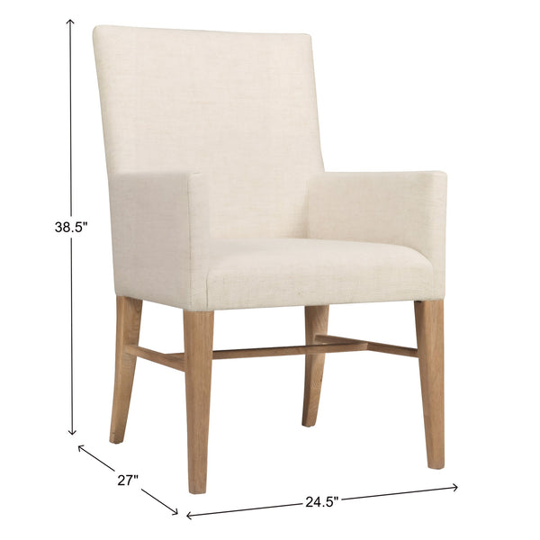 Hooker Furniture Driftwood Upholstered Arm Chair in Buckboard