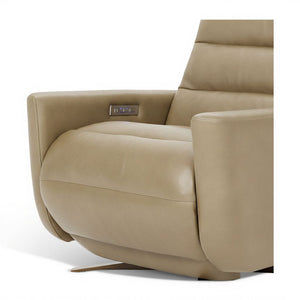 American Leather Cirrus Comfort Solace Recliner In Leather Titan Sand