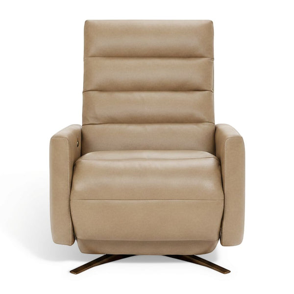 American Leather Cirrus Comfort Solace Recliner In Leather Titan Sand