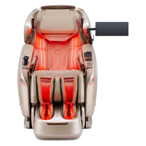 Cozzia 810 Quantum Regen 5D + 4D Massage Chair with Red Light Therapy in Champagne