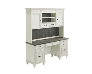 Martin Harford Antique White Credenza & Hutch Set