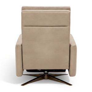American Leather Cirrus Comfort Solace Recliner In Leather Titan Sand