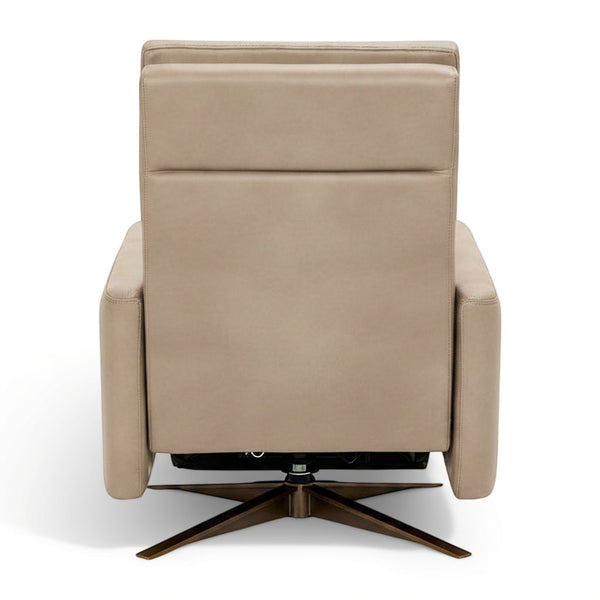 American Leather Cirrus Comfort Solace Recliner In Leather Titan Sand