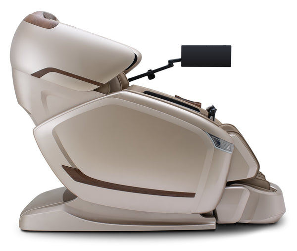 Cozzia 810 Quantum Regen 5D + 4D Massage Chair with Red Light Therapy in Champagne