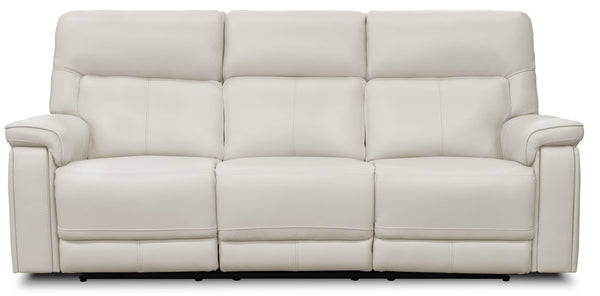 Moto Motion Harmony Triple Power Sofa with Home Theater & Middle Speaker & Air Massage & 3-Zone Heating & Zero Gravity In Sorrento Dove Leather