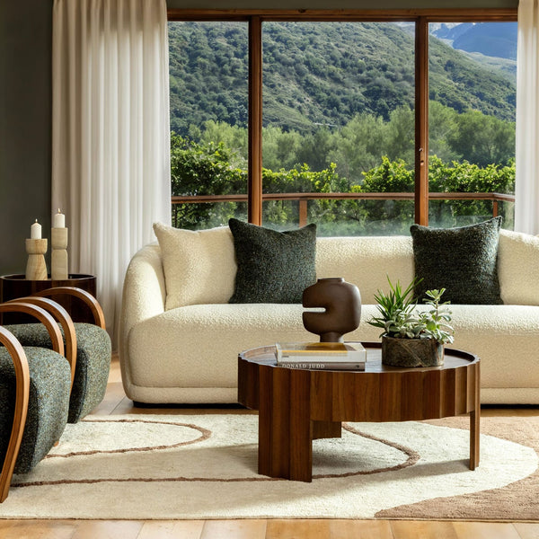 Dovetail Furniture Cadwell Coffee Table in Brown