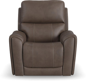 Flexsteel Carter Cappuccino Power Recliner with Power Headrest & Lumbar