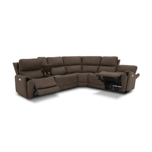 Flexsteel Latitudes Carter Cappuccino Fabric Sectional