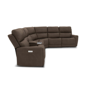 Flexsteel Latitudes Carter Cappuccino Fabric Sectional
