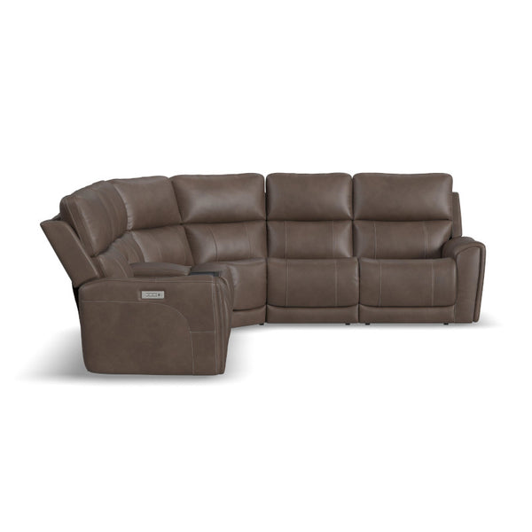 Flexsteel Latitudes Carter Cappuccino Fabric Sectional
