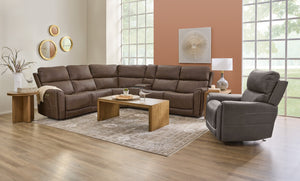 Flexsteel Latitudes Carter Cappuccino Fabric Sectional