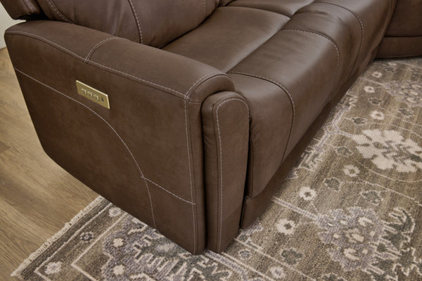 Flexsteel Latitudes Carter Cappuccino Fabric Sectional
