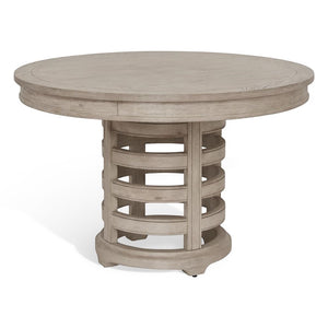 American Woodcrafters Heritage Coast 5-Piece Round Dining Set Sea Oat