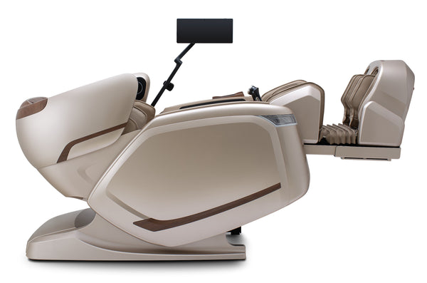 Cozzia 810 Quantum Regen 5D + 4D Massage Chair with Red Light Therapy in Champagne