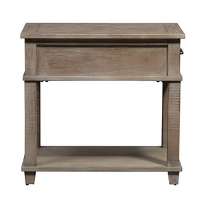 Liberty Furniture Parkland Falls Weathered Taupe Rectangular End Table