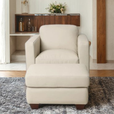 Hudsons Furniture Shilo Leather Chair in Oslo Pebble