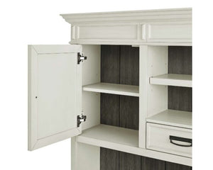 Martin Harford Antique White Credenza & Hutch Set