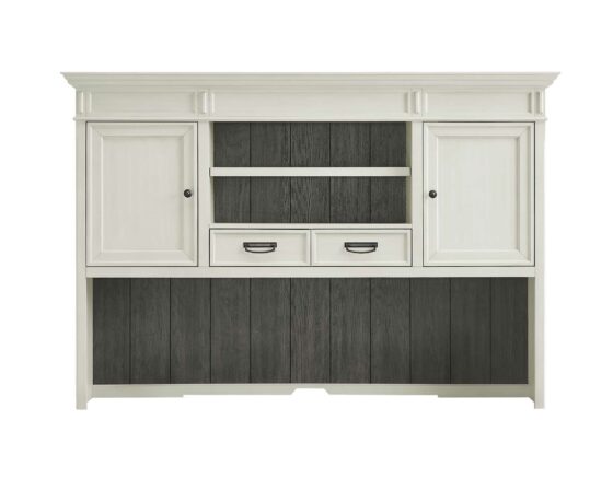 Martin Harford Antique White Credenza & Hutch Set