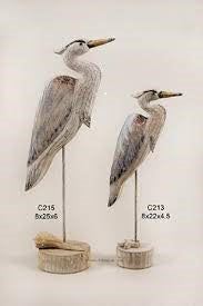 T.I. Design Antique Nautical Heron Large Tabletop